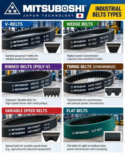 Industrial bearings and Mitsuboshi power transmission belts - ElBaz Trading Establishment